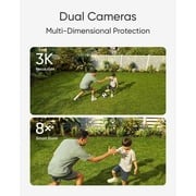 eufy Security Floodlight Camera E340 Wired with HomeBase 3, Dual Camera, 360° Pan and Tilt, 24/7 Recording, Dual-Band Wi-Fi, 2,000 Lumens, Motion-Activated, Local Storage, No Monthly Fee