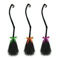 thumbnail image 5 of Halloween Witch Broomstick Prop with Colorful Ribbons, 50.39-Inch Length, Wizard Witch Accessories Witch Decor Witch Broomstick for Party Decoration Cosplay, Halloween Decoration, 5 of 8