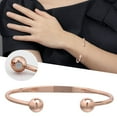 thumbnail image 2 of BYHONG Copper Bangle Copper Bracelet Adjustable Open Bracelet Ring for Women Men Bracelets for Women Trendy Rose Gold One Size, 2 of 6