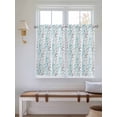 thumbnail image 2 of Aqua Grey Botanical Living Room Curtains 2 Panel, Spring Floral Summer Farmhouse Cafe Window Treatment, Farmhouse Bedroom Bathroom Kitchen Curtains Drapes 104"x54", 2 of 6