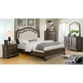 thumbnail image 4 of Furniture of America Leo Cal King Wood Tufted Panel Bed in Rustic Natural Tone, 4 of 7