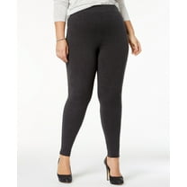 Hue Women's Plus Size Cotton Leggings Gray Size 1X