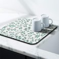 thumbnail image 3 of Washable Rubber Multicolored Floral Dish Drying Mats for Kitchen Counter Home Large Coffee Bar Pad Accessories and Decor for Utensils Stemware 16''x18'', 3 of 7