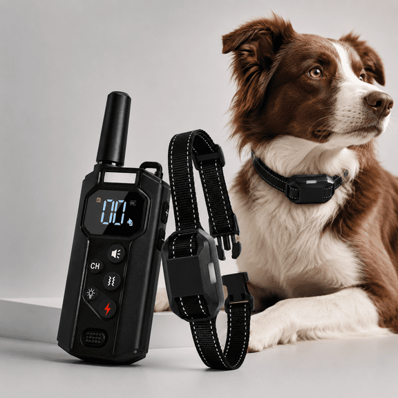 Dog Shock Collar, 4500FT Dog Training Collar with Remote for 10-120lbs Dog, Waterproof Electric Dog Collar with 3 Training Modes, Safety Shock