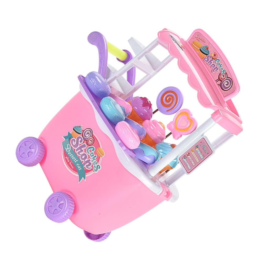 Ice cream truck 1 Set of Ice Cream Truck Toy Simulation Candy Trolley