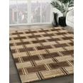 thumbnail image 3 of Ahgly Company Machine Washable Indoor Rectangle Abstract Sangria Brown Area Rugs, 8' x 12', 3 of 7