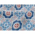 thumbnail image 4 of oneOone Viscose Jersey Medium Blue Fabric Artistic Flower & Shapes Geometric Sewing Fabric By The Yard Printed Diy Clothing Sewing Supplies 60 Inch Wide, 4 of 5