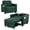 Linen Green, variant on 3 in 1 Convertible Sleeper Sofa Pull Out Chair Bed with Usb Port Sleeping Couch Dark Gray