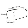 thumbnail image 3 of Bgsha PU Leather Sofa Armrest Covers for Couch Chair Arm Protector Stretch Waterproof, 3 of 6