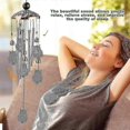 thumbnail image 4 of Owl Wind Chime With 4 Aluminum Tubes, 6 Bells, 7 Owls, 94cm, Waterproof, For Balcony, Festival, Garden, Home, 4 of 5