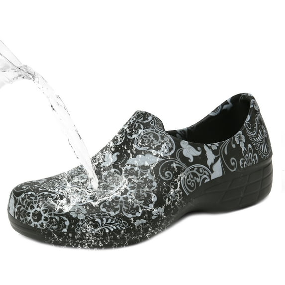 Women's Non Slip Chef Shoes, Nursing Professional Clogs, Waterproof and Oil Proof Nursing Shoes, Women Work Shoe for Hospital Kitchens Garden