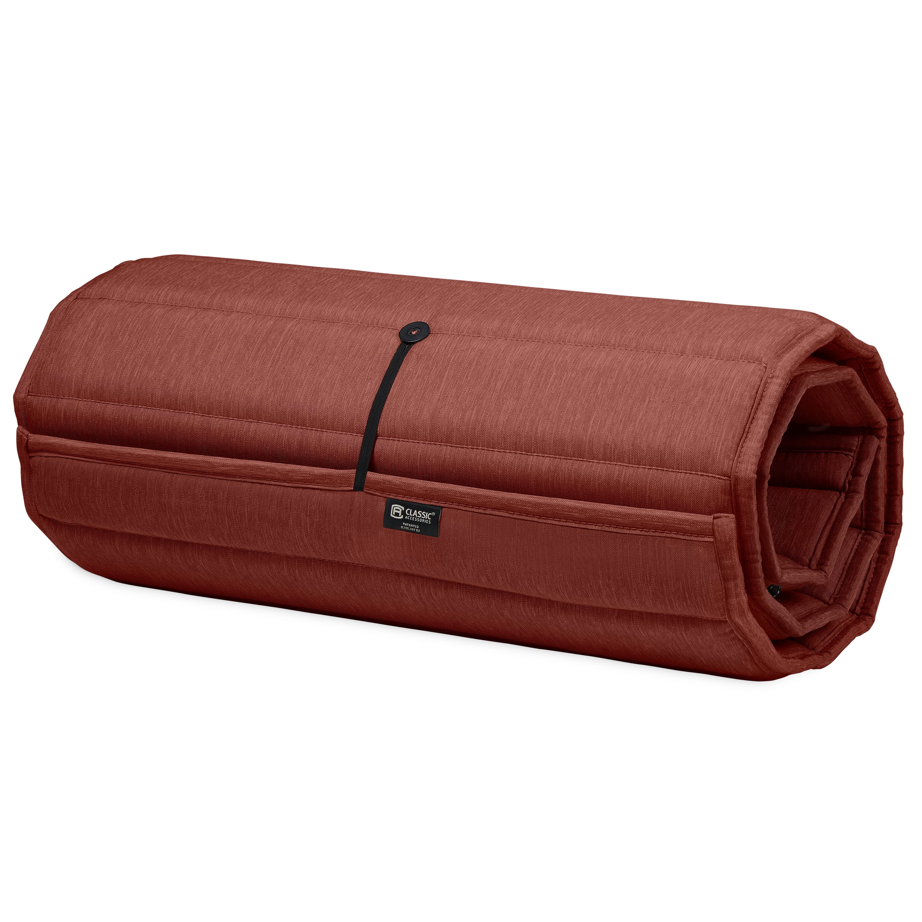 Classic Accessories Storigami Chaiselongue-Kissen – Wasserabweisend, 184x53 Cm, Heather Henna, Faltbar