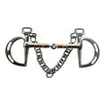 thumbnail image 4 of Colaxi Horse Bit Horse Training Equestrian Accessories Supplies Snaffle Bit with Curb Hook Chain for Training Horse Riding Equipment 12.7cm, 4 of 10