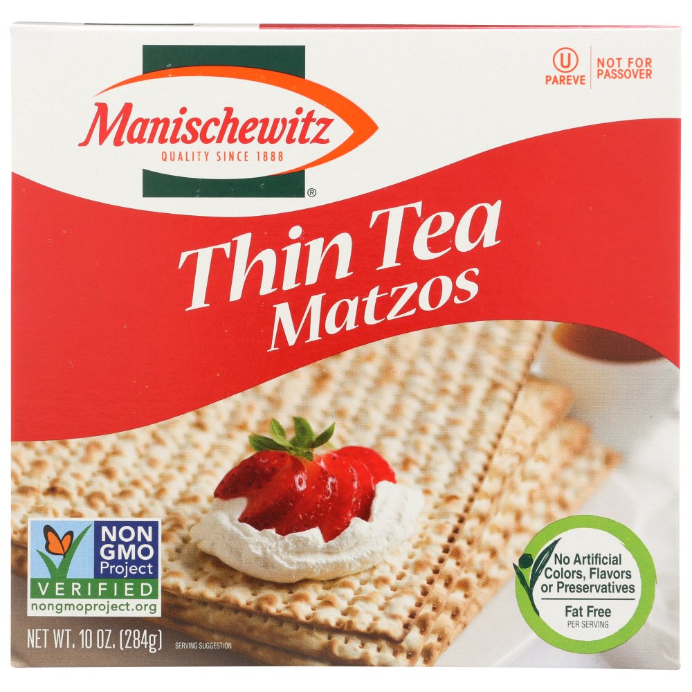 Manischewitz Thin Tea Matzo Crackers, 10 Oz