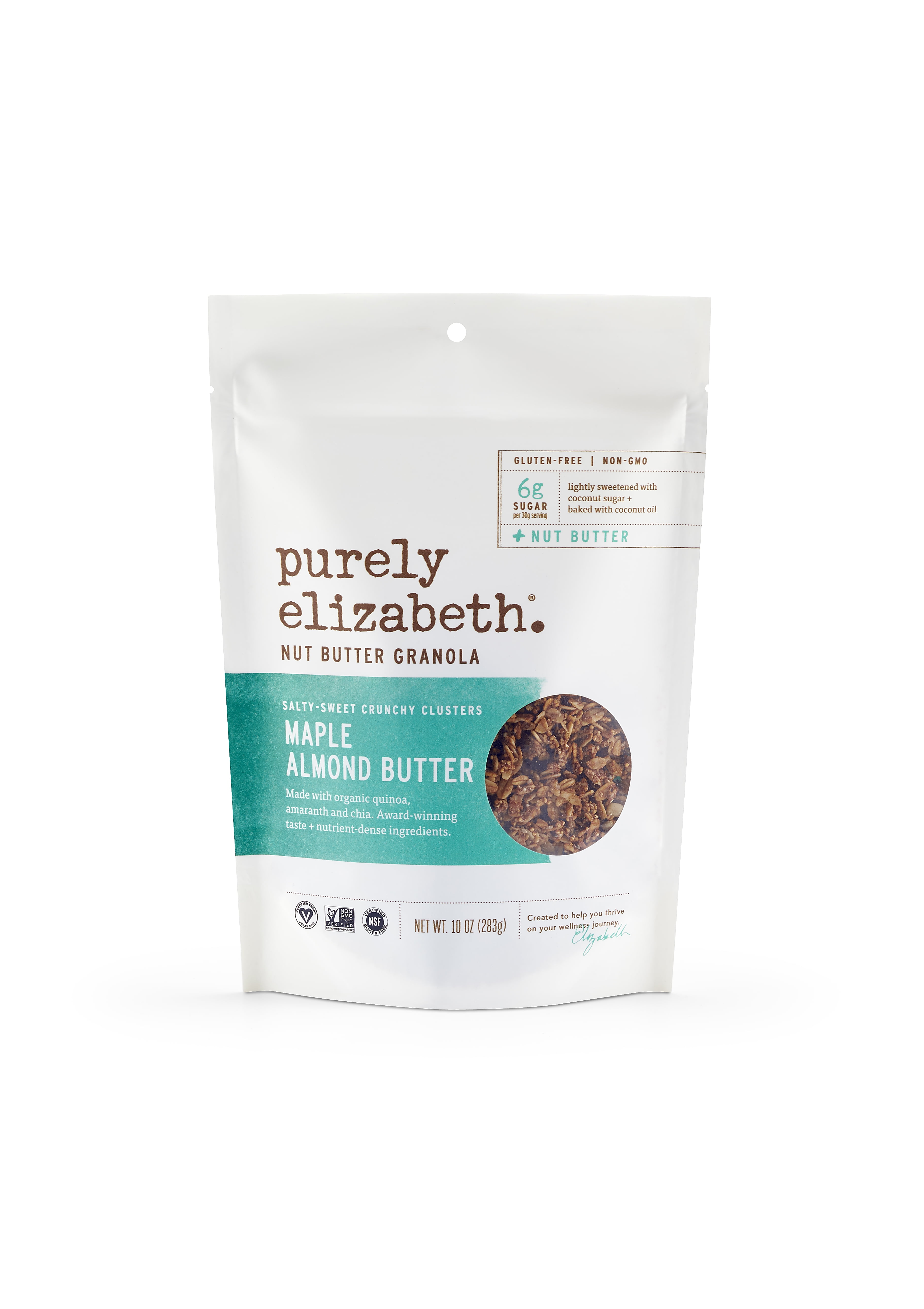 Purely Elizabeth, Nut Butter Granola, Gluten Free, Vegan, Maple Almond