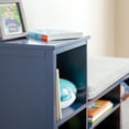 thumbnail image 3 of Martha Steward Kids' Reading Nook - Navy: Children's Bedroom Multi-Purpose Book Bench and Toddler Toy Storage Bookshelf with Bins, 3 of 6