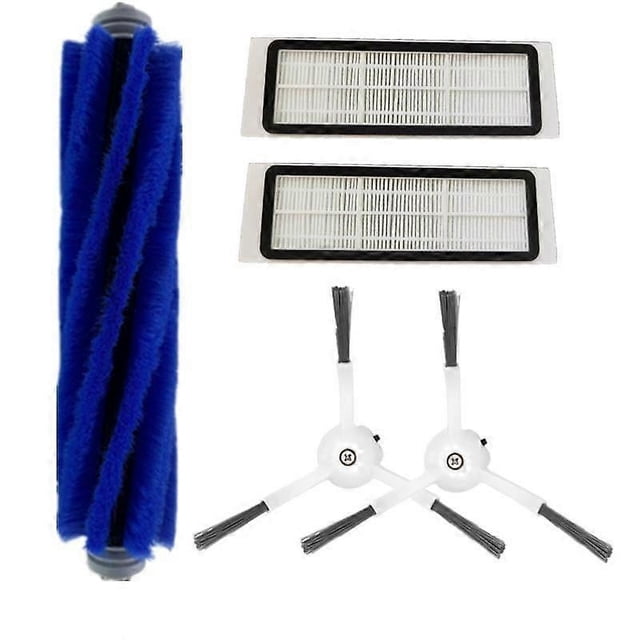 1*Main Brush + 2*Filter + 2*Side Brush Spare Parts Kit for Xiaomi Roborock S5 S6 Series/Xiaowa E2/E3
