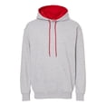 thumbnail image 1 of King Fashion KF9041 Two-Tone Hooded Sweatshirt, 1 of 2