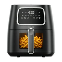 Kitchen Elite 5.5 Qt. Digital Air Fryer, Countertop Cooker with LED Screen, Black