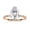 Rose Gold, variant on Hidden Halo Engagement Ring for Women, 1.50 Carat (ctw) Pear and Round Cut Lab Grown Diamond Solitaire Ring In 14K White Gold Over Sterling Silver F-G-H, SI Quality Gifts For Her Ring Size-10