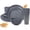 16pc Grey, variant on 16/32pcs Wheat Straw Tableware Set for 4/8 People, Plates/Bowls/Cups, Unbreakable Lightweight Shatterproof, for Camping/Parties/Weddings, Halloween Gift