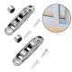 thumbnail image 4 of 4 piezas Rueda de Tragó/Carril Tipo Plano Puerta Corrediza 77 Estilo Deslizante Acero Inoxidable Marco, 4 of 9
