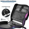 thumbnail image 4 of FORMRS Zipper Binder with Shoulder Strap 2-inch Ring 500 Sheet Capacity File Bag, Night Neon Road, 4 of 5