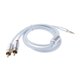 thumbnail image 4 of Cable Adaptador Auxiliar Gloria a 3,5 mm a 2 Conectores RCA Blanco, 4 of 8