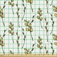 thumbnail image 2 of Ambesonne Botanical Fabric by the Yard Upholstery, Spring Salix Caprea Art, 3 Yards, Pale Coffee Cinnamon, 2 of 5