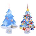 thumbnail image 1 of Árbol de Navidad DIY, árbol de Navidad de fieltro desmontable, decoración navideña, juego de fieltro navideño, diseño fácil de usar, 1 of 14