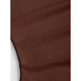 thumbnail image 4 of Mocha Brown Womens One Shoulder Ruched Bodycon Mini Dress With Tie Detail, 4 of 6