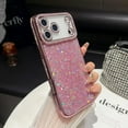 thumbnail image 6 of for iPhone 17 Pro Max Case, Shockproof Cute Bling Glitter Sparkle Cover Sequin Diamonds Shiny Camera Lens Protector Girls Women Soft Electroplated Case for iPhone 17 Pro Max 6.9 inch, Pink, 6 of 8