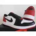 thumbnail image 2 of Ni - ke Ni - ke AIR JORDAN 1 RETRO LOW OG BLACK TOE 2023 WHITE-BLACK-RED SZ 17 [CZ0790-106], 2 of 5