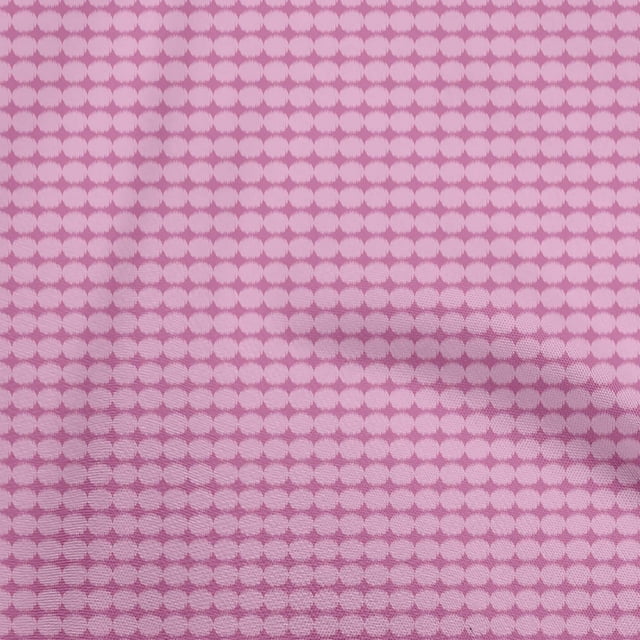 oneOone Polyester Lycra Pink Fabric Asian Ikat Sewing Material Print Fabric By The Yard 56 Inch Wide