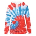 thumbnail image 3 of Hoodies Woman Women Plus Size Tie-Dye Printed Gradient Pullover Long Sleeve Sweatshirt Top, 3 of 4
