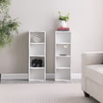thumbnail image 3 of Bapipro 71" Tall Narrow Bookshelf, 8 Tier Corner Bookcase for Small Space, Floor Standing Storage Rack, Display Shelf Organizer for Bedroom, Living Room, White, 3 of 8