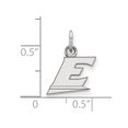 thumbnail image 2 of 14k White Gold LogoArt Eastern Kentucky University Letter E Extra Small Pendant Q4W022EKU, 2 of 4