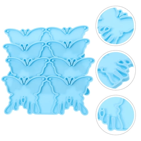 UPOUART Set of 4 Non-Stick Silicone Earring Molds for Handmade Jewelry Making and Craft Projects Sky