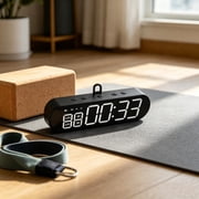 Large Gym Timer Clock Gym Stopwatch Count Down/Up Workout Timers Interval Clock with Remote LED Interval Training Timer by LUVNIMB
