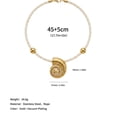 thumbnail image 2 of PISONIC 18K Gold Plated Stainless Steel Rope Cord Necklace for Women, Inlaid Imitation Pearl Ocean Pendant Choker with Starfish, Scallop, Conch & Heart Charms, Beach Vacation Collarbone Jewelry, 2 of 5
