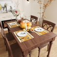 thumbnail image 5 of Turkey Maple Leaf Happy Thanksgiving Fall Cloth Placemats Set of 4 Table Mats Table Decorations 12x18 Inch, 5 of 6