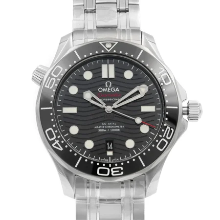 Omega Seamaster Automatic Chronometer Black Dial Men's Watch 210.30.42.20.01.001