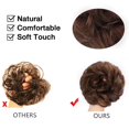thumbnail image 4 of 1PCS Chignon Désordonné Extension de Chouchous Cheveux Bouclés Ondulés Synthétiques pour Femmes Postiche, 4 of 7
