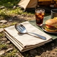 thumbnail image 6 of ZFSBZBS 2Pcs Stainless Steel Cooking Spoon, Serving Spoons for Mixing, Serving Spoons for Buffet, Serving Spoon,Silver,8.8 inx2 in, 6 of 6