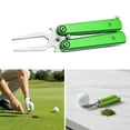 thumbnail image 2 of Turf Divot with Foldable Pivots & Grooves Golf Putting Green Fork for Balls Maintenance Tool, 2 of 7