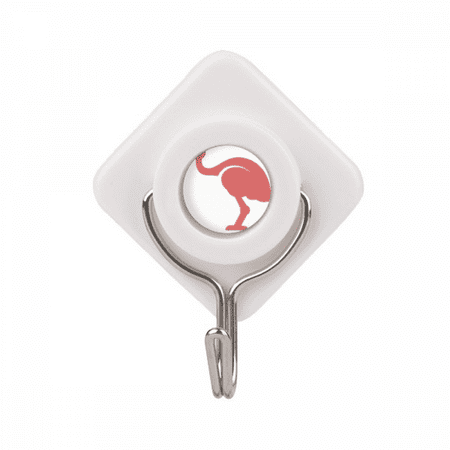 

Australia Ostrich Retro Style Red Illustration Adhesive Wall Hooks Hanging Self Sticky