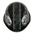 thumbnail image 6 of 1Storm Novelty Motorcycle Half Face Helmet German Style DOT Approved: HKY602 Chain Skull, 6 of 7
