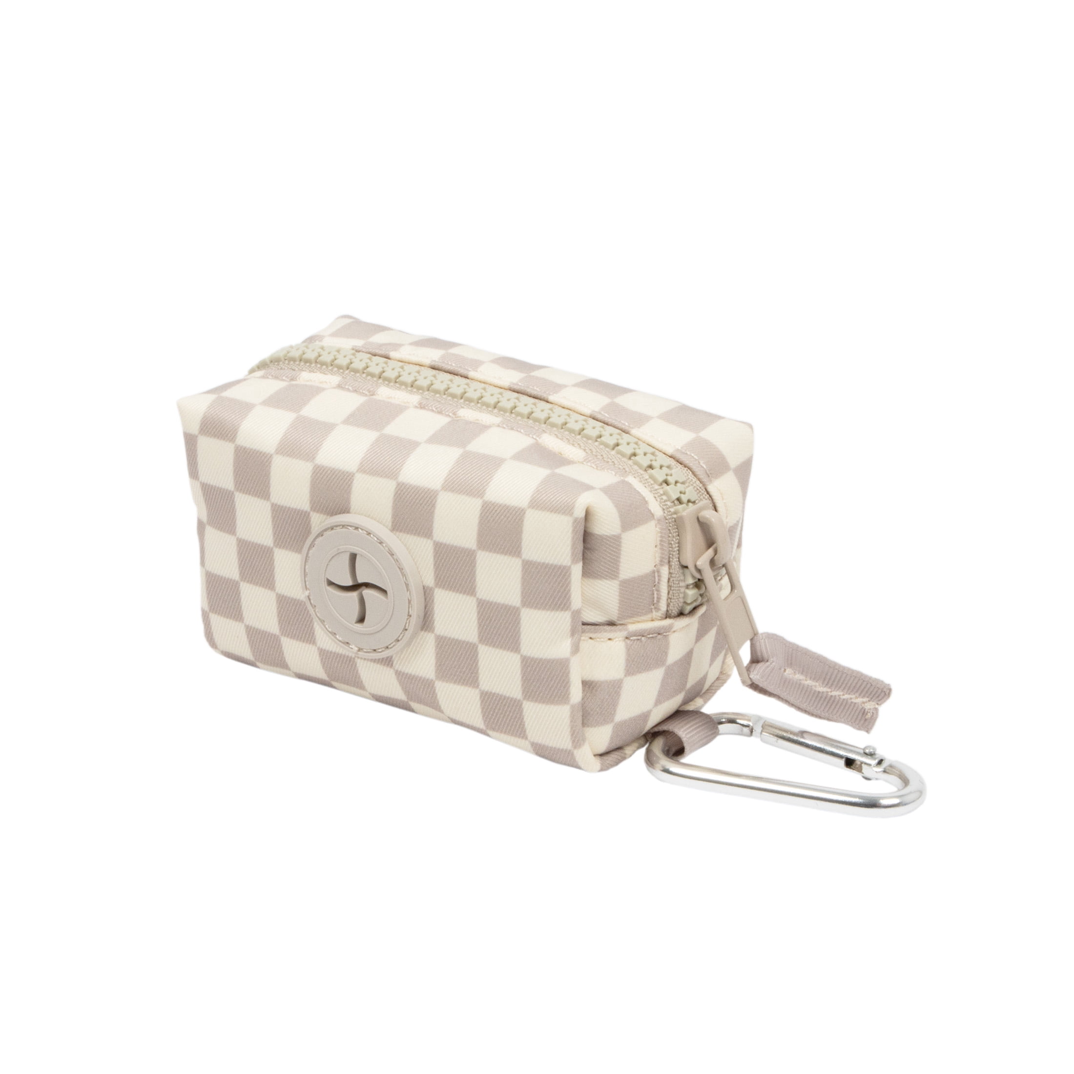 Oodles Gray Checkered Dog Walking 3 Piece Set, Medium