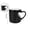 Black, variant on Valentine's Day Coffee Mug - Cute Ceramic Cup Love Gift with Heart Shaped Handle, Mug for Couples, Her, Boyfriend, Girlfriend