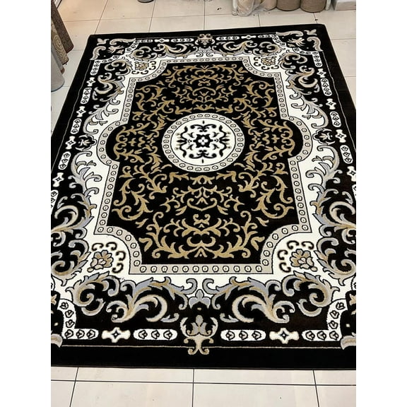 SULTAN Modern Stylish Living Room Rug DESIGN 2034 - 7'8"x10'8", Brown